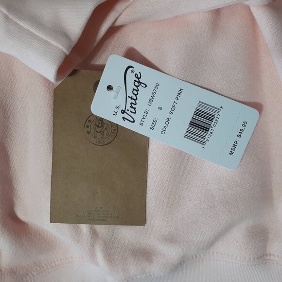 NWT U.S. Vintage blush pink “Dog Mom” sweatshirt, S - Picture 9 of 9